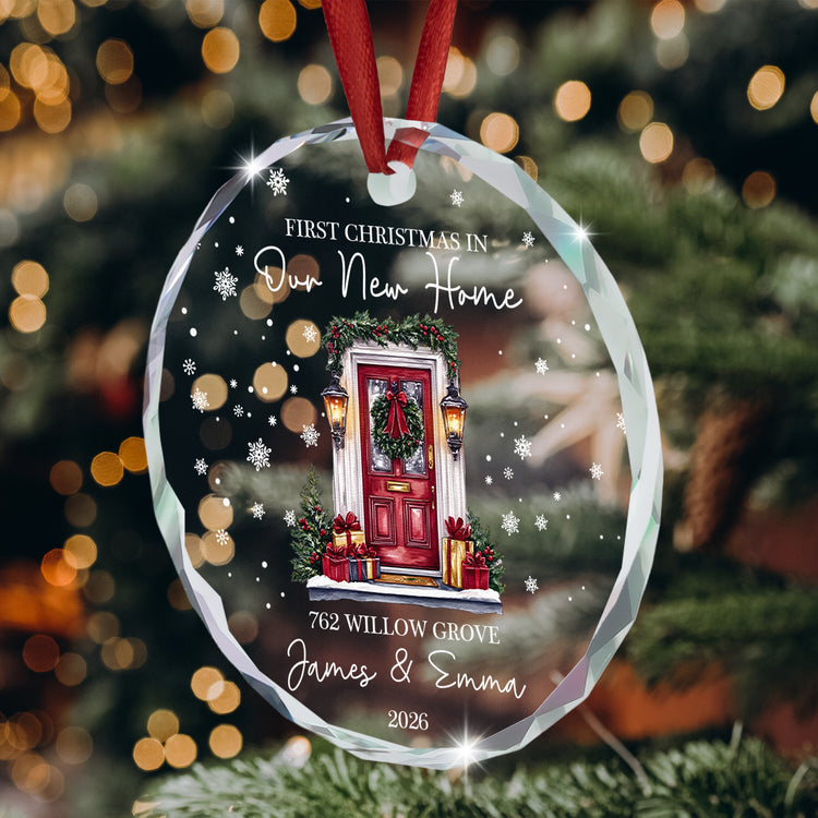 First Christmas New Home Gifts For Couple, Family - Personalized Ornament 7