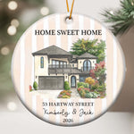 First Christmas Together In New Home Christmas 2026 Custom Photo Watercolor - Personalized Ornament 2