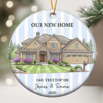 First Christmas Together In New Home Christmas 2026 Custom Photo Watercolor - Personalized Ornament 4