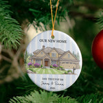 First Christmas Together In New Home Christmas 2026 Custom Photo Watercolor - Personalized Ornament 6
