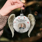 First Christmas Without You Custom Photo Memorial Christmas - Personalized Ornament 3