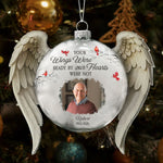 First Christmas Without You Custom Photo Memorial Christmas - Personalized Ornament 5