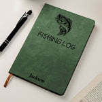 Fishing Log Book - Leather Fishlog Golf Gift For Him, Husband, Dad, Grandpa - Personalized Journal 5