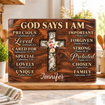 Floral Faith Kitchen Decor Rustic Farmhouse Resin Effect Gift For Her - Personalized Cutting Board 1