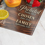 Floral Faith Kitchen Decor Rustic Farmhouse Resin Effect Gift For Her - Personalized Cutting Board 5