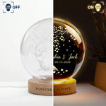 Forever & Always Couple Anniversary Gifts For Her, Him New Version - Personalized Night Light 5