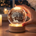 Forever & Always Couple Anniversary Gifts For Her, Him New Version - Personalized Night Light 6
