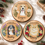 Forever In My Heart Pet Loss Custom Photo Watercolor - Personalized Wooden Plaque 2