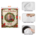Forever In Our Hearts Christmas Custom Photo Memorial - Personalized Chair Back Cover 7