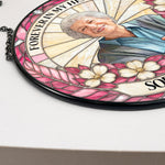 Forever In Our Hearts Stained Glass Photo Art Memorial - Personalized Window Hanging Suncatcher 5