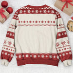Forever Linked Together Christmas Gifts For Siblings, Family - Personalized Ugly Sweater 5