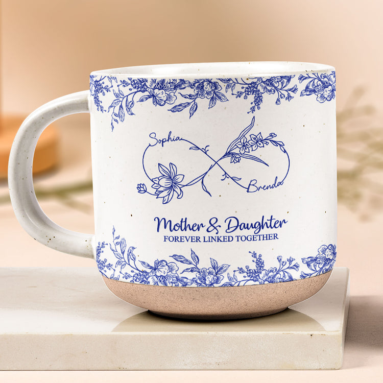 Forever Linked Together Gift For Sister Brother Friends Mother Daughter - Personalized Mug 1