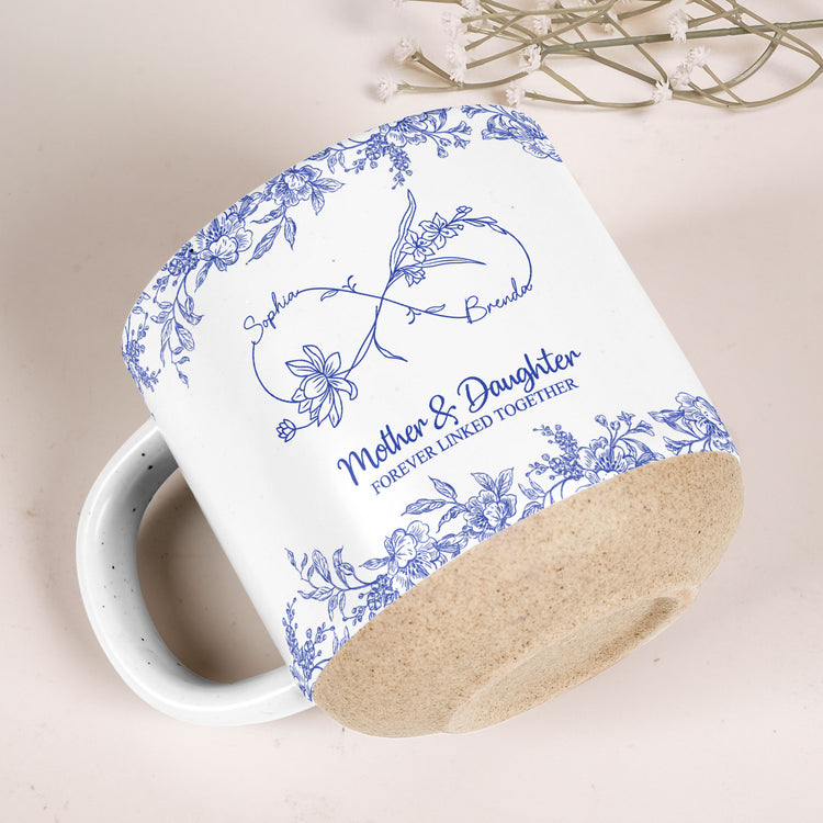 Forever Linked Together Gift For Sister Brother Friends Mother Daughter - Personalized Mug 3