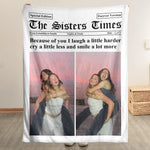 Friend Times - Upload Photo With Besties - Personalized Blanket 3