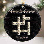 Friends Forever Christmas Gifts For Friends, Coworkers, Besties Scrabble-Style - Personalized Ornament 2