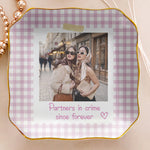 Friendship Gifts For Her BFF Custom Photo Besties Forever - Personalized Jewelry Dish 5