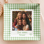 Friendship Gifts For Her BFF Custom Photo Besties Forever - Personalized Jewelry Dish 6