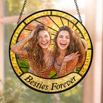 Friendship Gifts Photo Stained Glass - Personalized Window Hanging Suncatcher 2