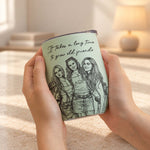 Friendship Gifts Sketch Line Art No One Will Ever Be As Entertained Gifts For Her - Personalized Wine Tumbler 6