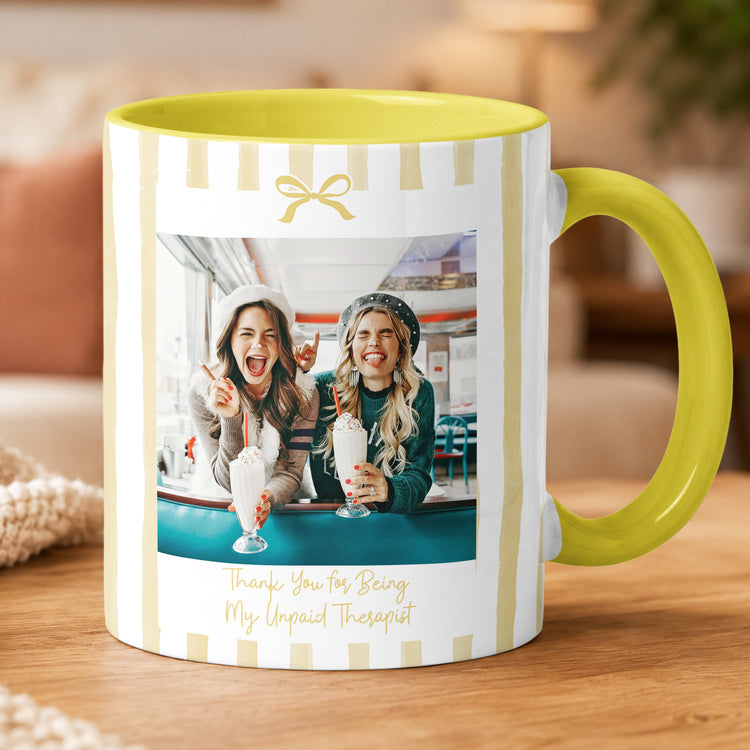 Friendship Photo Cup, Gifts For Her Stripes Style - Personalized Mug 5