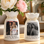 Friendship Thank You Gift For Besties, Bridemaids, Mom & Daughter - Personalized Vase 1