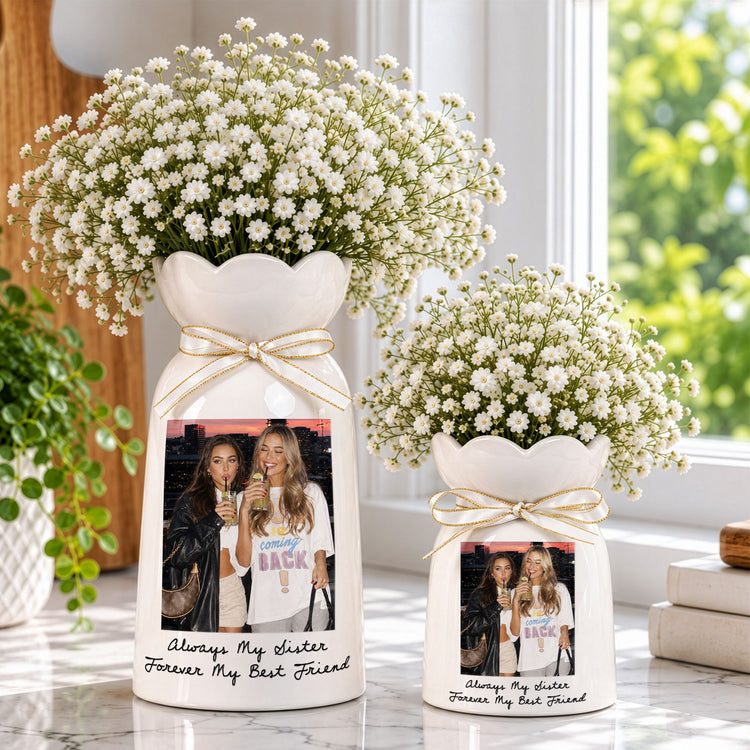 Friendship Thank You Gift For Besties, Bridemaids, Mom & Daughter - Personalized Vase 4