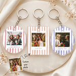 Friendship Thank You Gifts - Retro Frame - Upload Photos - Personalized Keychain 1
