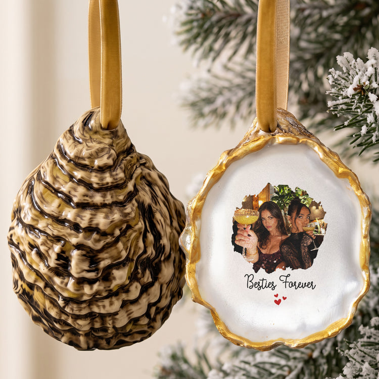 Friendship Thank You Gifts - Upload Photo Oyster - Personalized Ornament 4