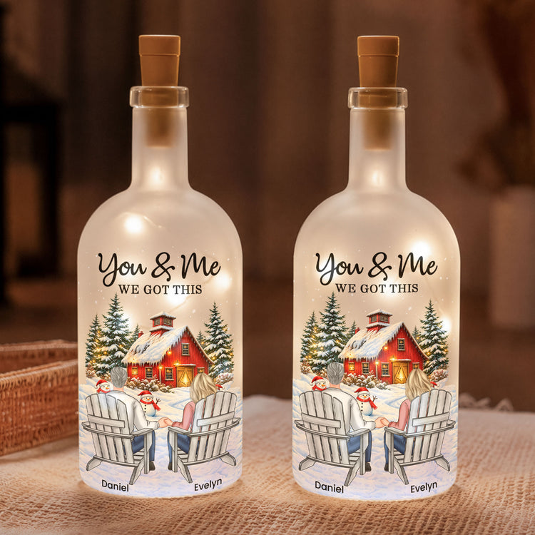 From Our First Kiss Till Our Last Breath New Version Couple Anniversary Gifts - Personalized Bottle Lamp 2