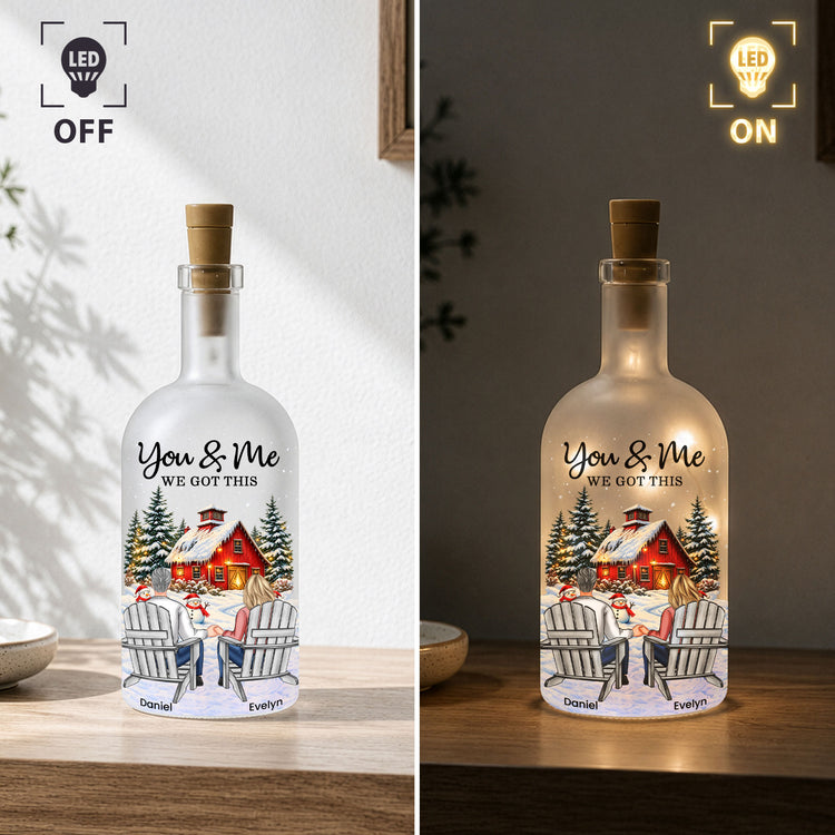 From Our First Kiss Till Our Last Breath New Version Couple Anniversary Gifts - Personalized Bottle Lamp 4