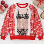 Funny 3D Lingerie T Shirt, Body Illusion Tee, Sexy Costume Shirt, Novelty Party Top - Personalized Sweater 3