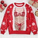 Funny 3D Lingerie T Shirt, Body Illusion Tee, Sexy Costume Shirt, Novelty Party Top - Personalized Sweater 4