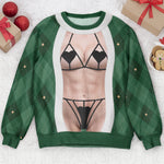Funny 3D Lingerie T Shirt, Body Illusion Tee, Sexy Costume Shirt, Novelty Party Top - Personalized Sweater 5