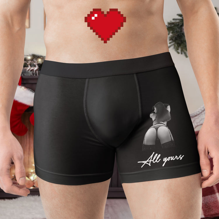 Funny Adult Naughty Gifts For Him - Upload Spicy Photo - Personalized Boxer 1