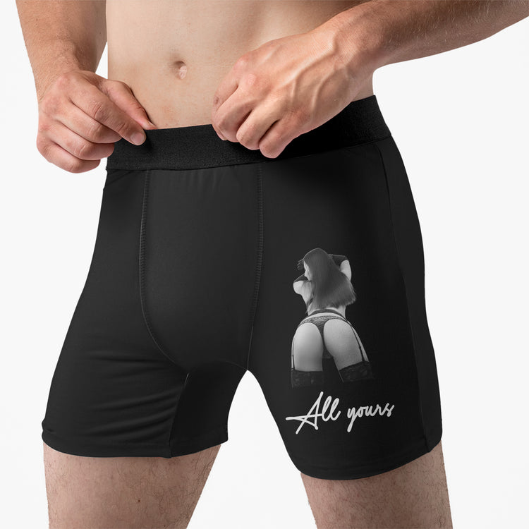 Funny Adult Naughty Gifts For Him - Upload Spicy Photo - Personalized Boxer 3