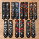 Funny Biker 3D Motorcycle Boot Print Skull Novelty Gag Gifts For Bikers - Personalized Socks 1