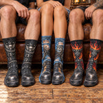 Funny Biker 3D Motorcycle Boot Print Skull Novelty Gag Gifts For Bikers - Personalized Socks 2