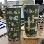 Funny Boss Gift Boss Day Gift, Dream Team Scrabble - Personalized Tumbler 1