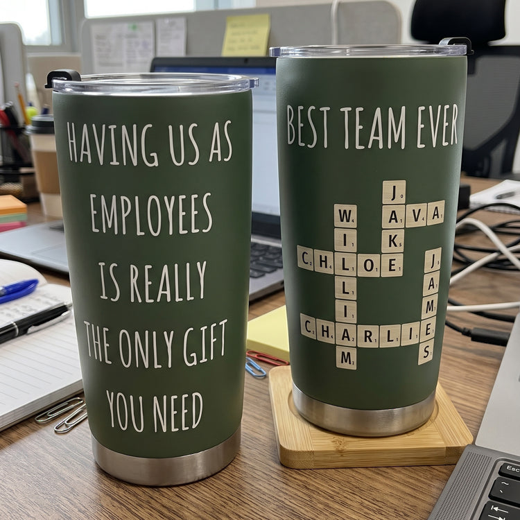 Funny Boss Gift Boss Day Gift, Dream Team Scrabble - Personalized Tumbler 1