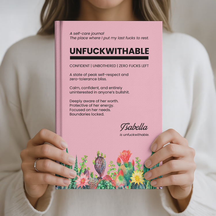 Funny Bulk Gifts For Coworker, Boss, Selfgift - Unfuckwithable - Personalized Journal 3