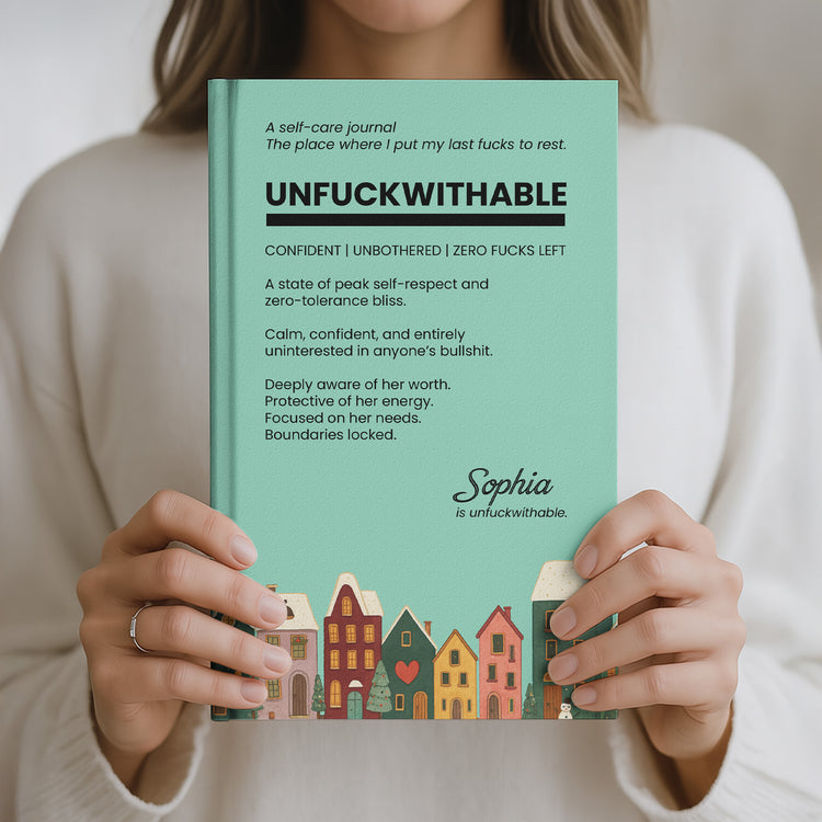 Funny Bulk Gifts For Coworker, Boss, Selfgift - Unfuckwithable - Personalized Journal 4