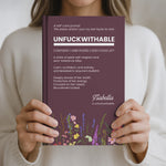 Funny Bulk Gifts For Coworker, Boss, Selfgift - Unfuckwithable - Personalized Journal 5