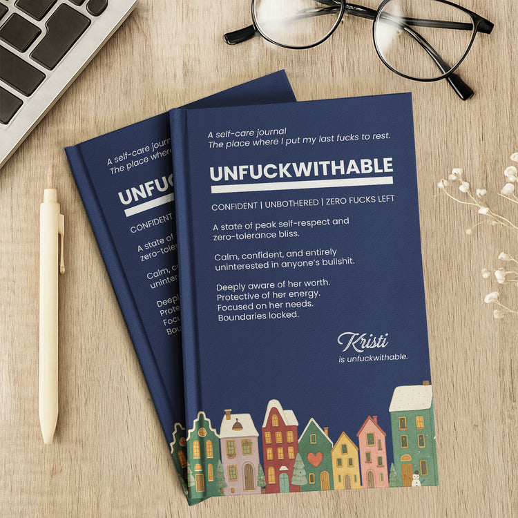 Funny Bulk Gifts For Coworker, Boss, Selfgift - Unfuckwithable - Personalized Journal 8