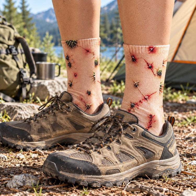 Funny Camping Socks – Realistic 3D Outdoor Adventure Novelty – Gag Gifts For Campers - Personalized Socks 2