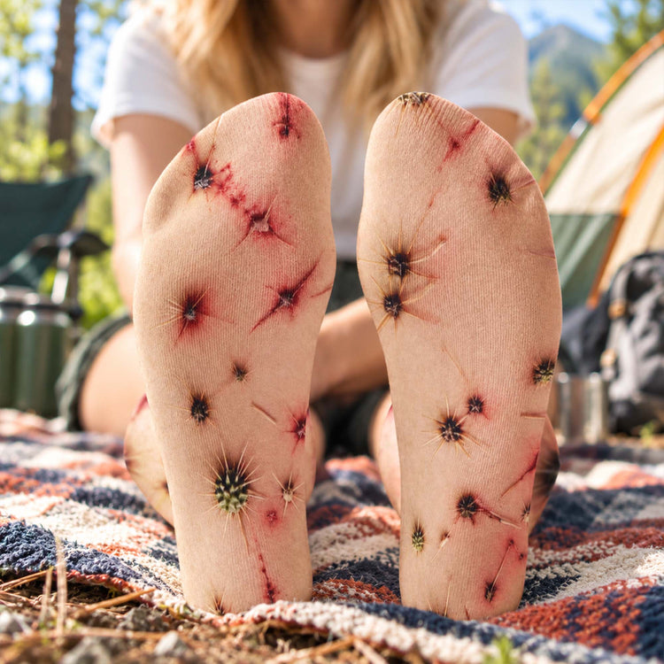 Funny Camping Socks – Realistic 3D Outdoor Adventure Novelty – Gag Gifts For Campers - Personalized Socks 5