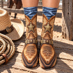Funny Cowboy – Realistic 3D Western Boots Printed – Country Rodeo Novelty Gag Gift For Men & Women - Personalized Socks 7