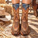 Funny Cowboy – Realistic 3D Western Boots Printed – Country Rodeo Novelty Gag Gift For Men & Women - Personalized Socks 8