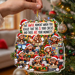 Funny Coworker Bulk Gifts - Monkey Circus, Gag Gifts For Team - Personalized Ornament 4