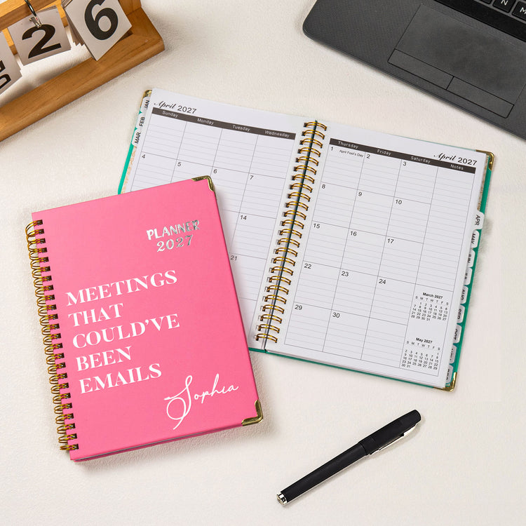 Funny Coworker Christmas Gift Custom Office - Personalized Journal Planner_2027 3