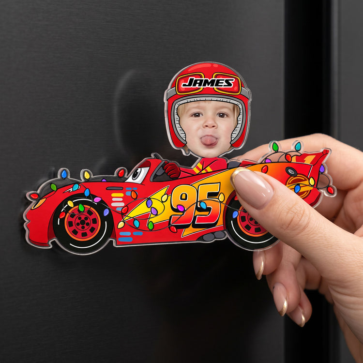 Funny Custom Kid Face Car Toys - Personalized Magnet 2